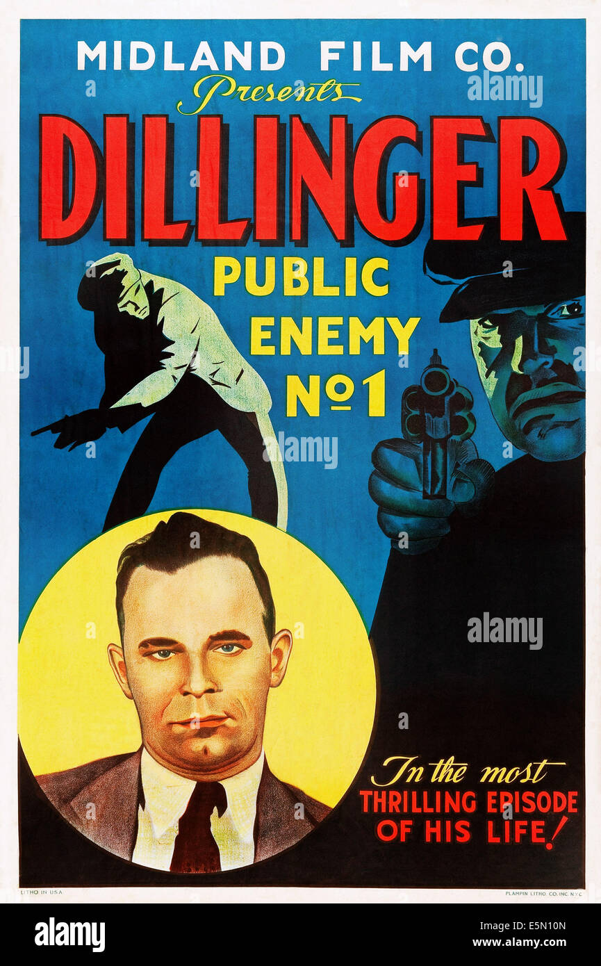DILLINGER, John Dillinger, 1934 Banque D'Images DILLINGER, John Dillinger, 1934 Banque D'Images