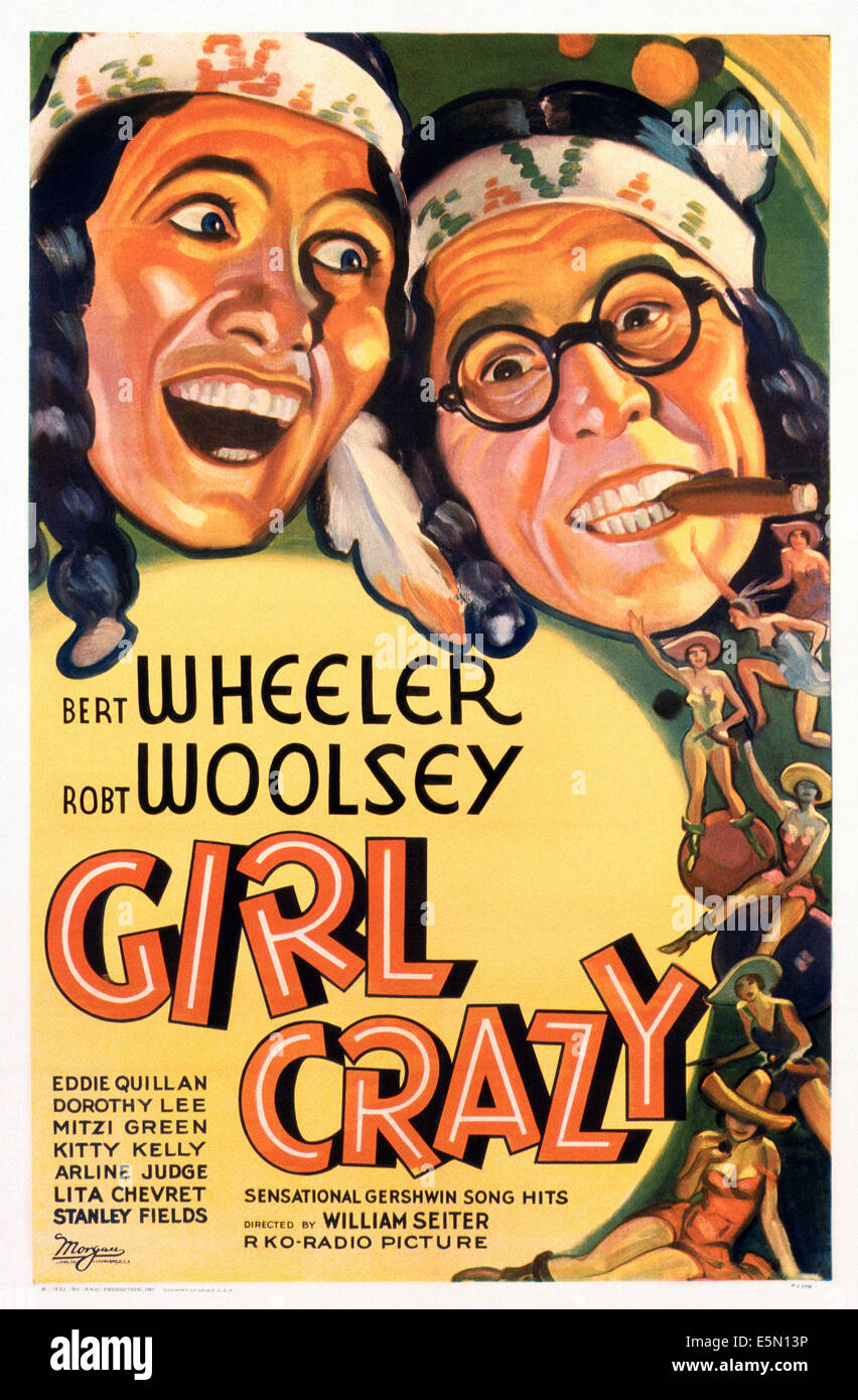 GIRL CRAZY, Bert Wheeler, Robert Woolsey, 1932 Banque D'Images