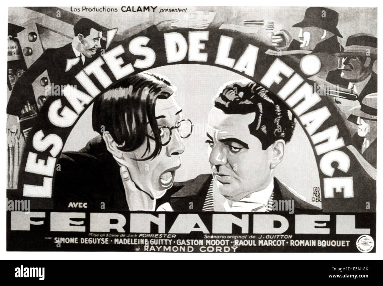 LES GAITES DE LA FINANCE, de l'affiche française de l'art, 1935. Banque D'Images