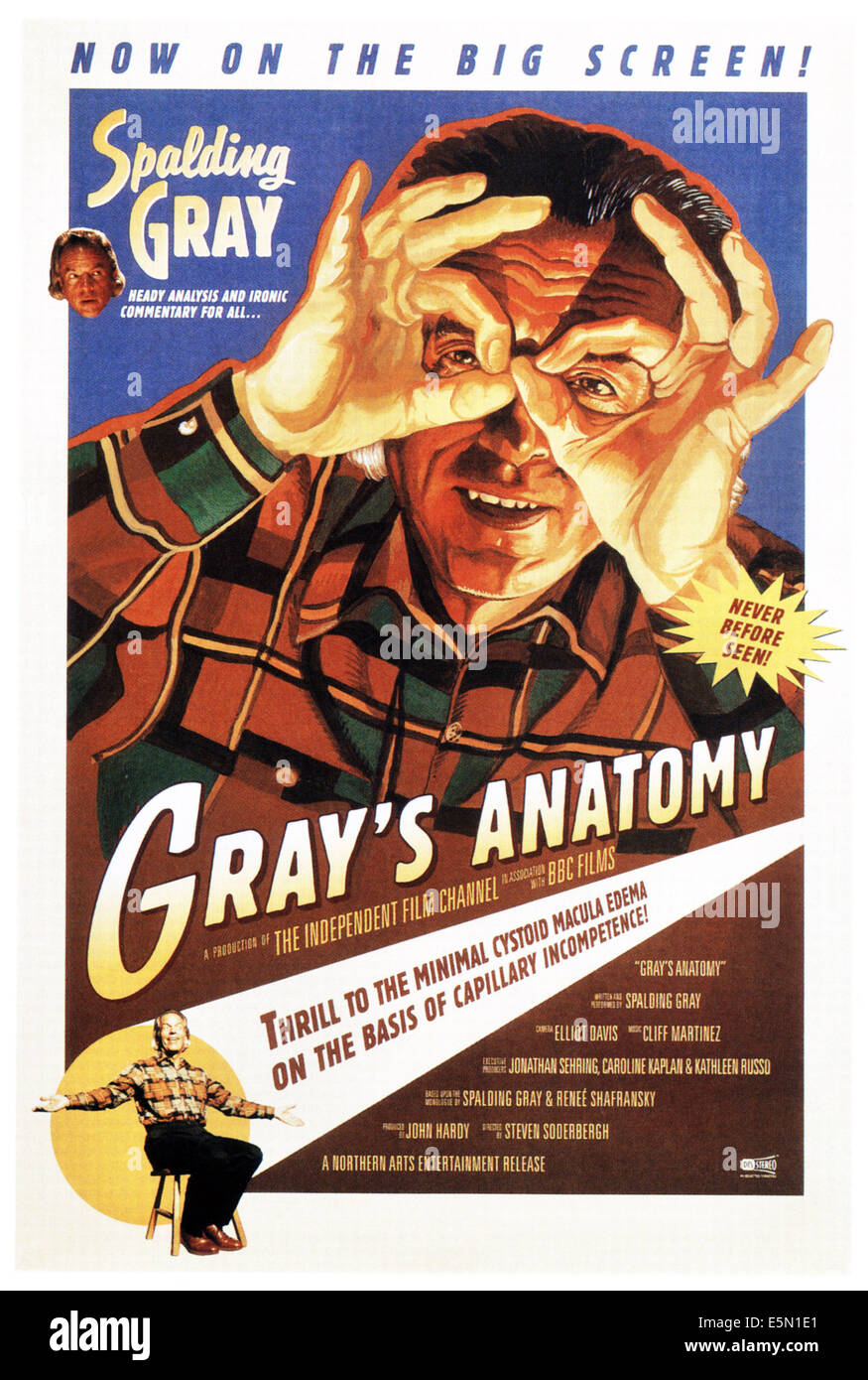 Grey's Anatomy, Spalding Gray sur l'affiche, 1996, ©Northern Arts Entertainment/avec la permission d'Everett Collection Banque D'Images