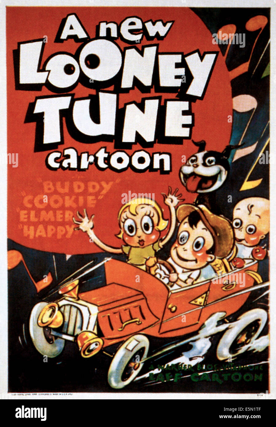 LOONEY TUNES affiche promotionnelle ca. 1935. Banque D'Images