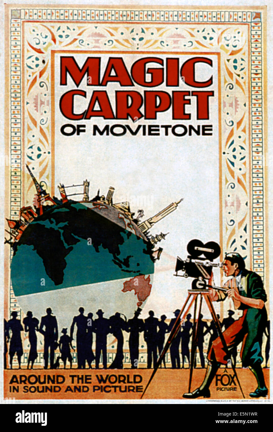 Tapis magique de MOVIETONE, ca. Années 1930, TM et copyright ©20th Century Fox Film Corp. Tous droits réservés./avec la permission d'Everett Banque D'Images