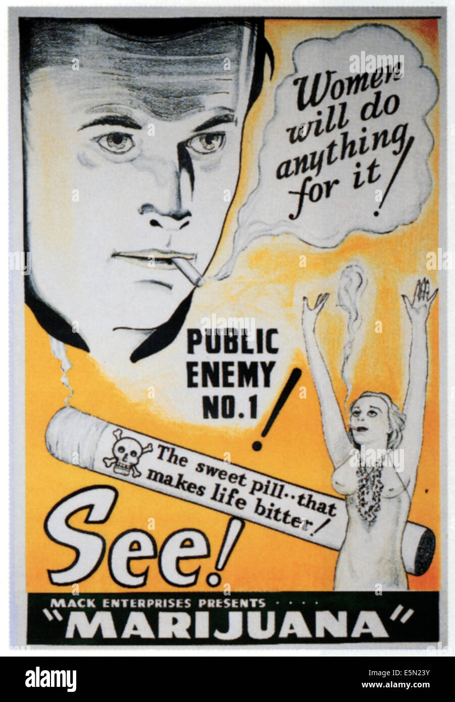 La marijuana, 1937. Banque D'Images