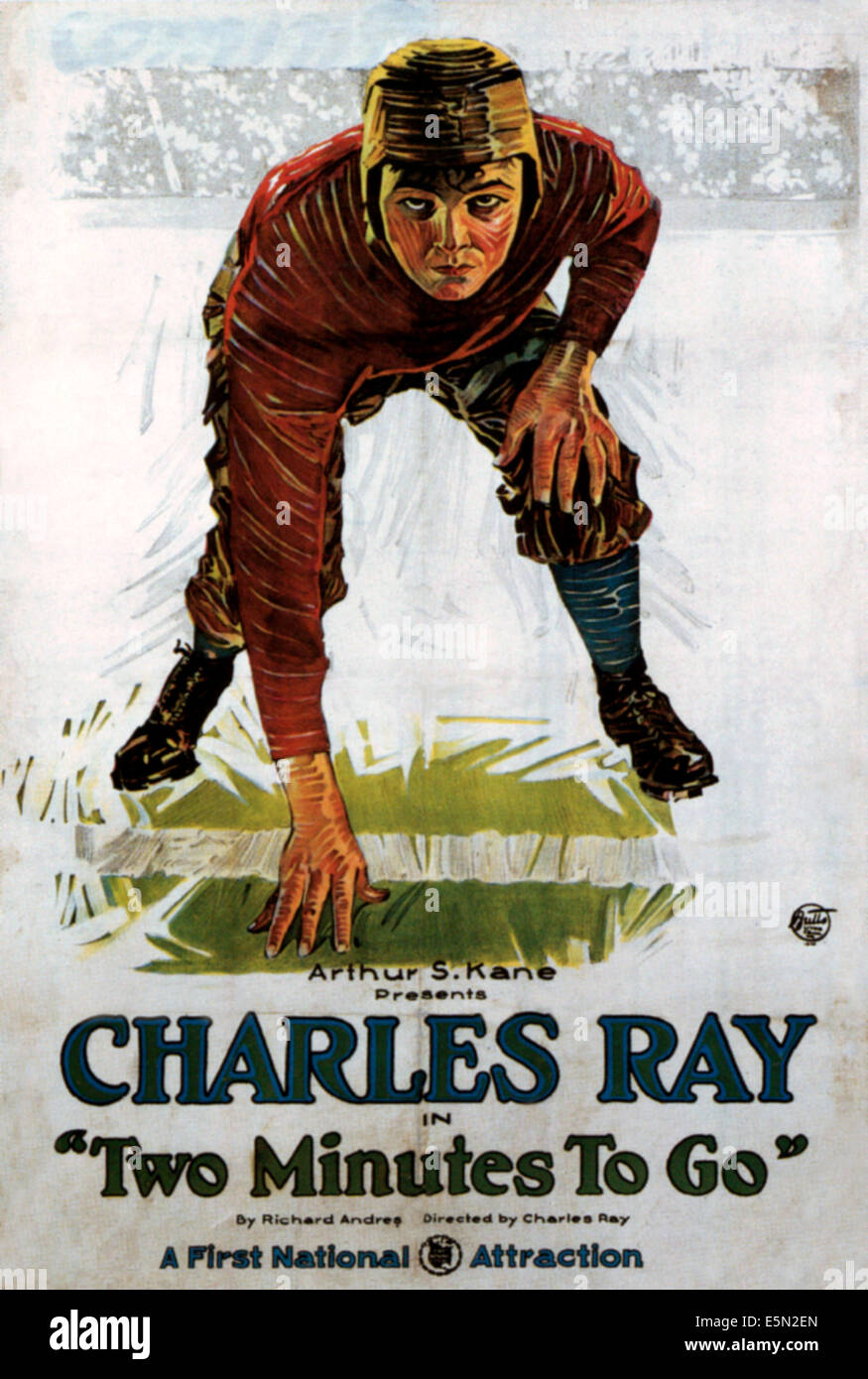 Deux minutes, Charles Ray, 1921. Banque D'Images