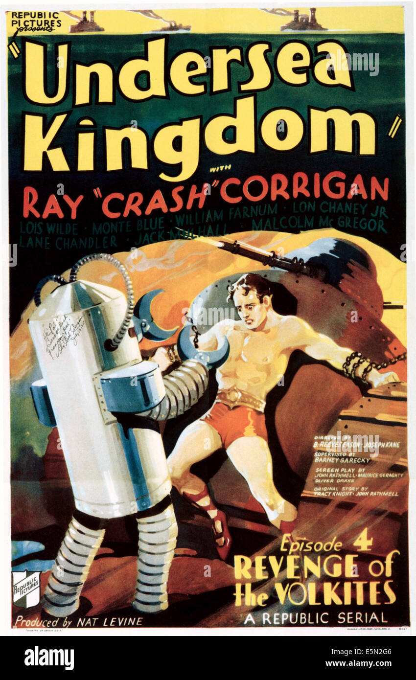 UNDERSEA KINGDOM, Ray 'crash' Corrigan dans 'Épisode 4 : La vengeance de la Volkites", 1936. Banque D'Images