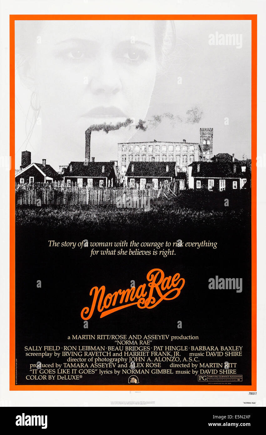 NORMA RAE, de nous poster art, Sally Field, 1979, TM et copyright ©20th Century Fox Film Corp. Tous droits réservés./avec la permission Banque D'Images NORMA RAE, de nous poster art, Sally Field, 1979, TM et copyright ©20th Century Fox Film Corp. Tous droits réservés./avec la permission Banque D'Images