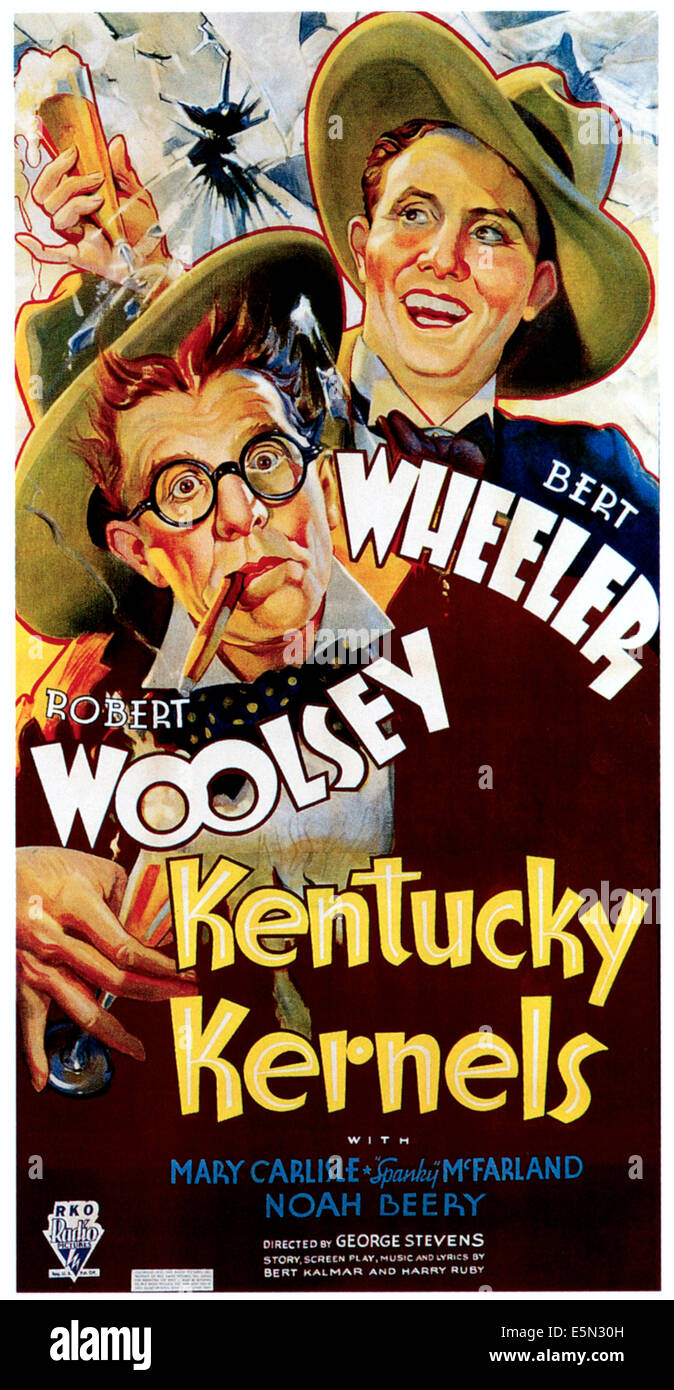 Les noyaux du Kentucky, Robert Woolsey, Bert Wheeler, 1934 Banque D'Images