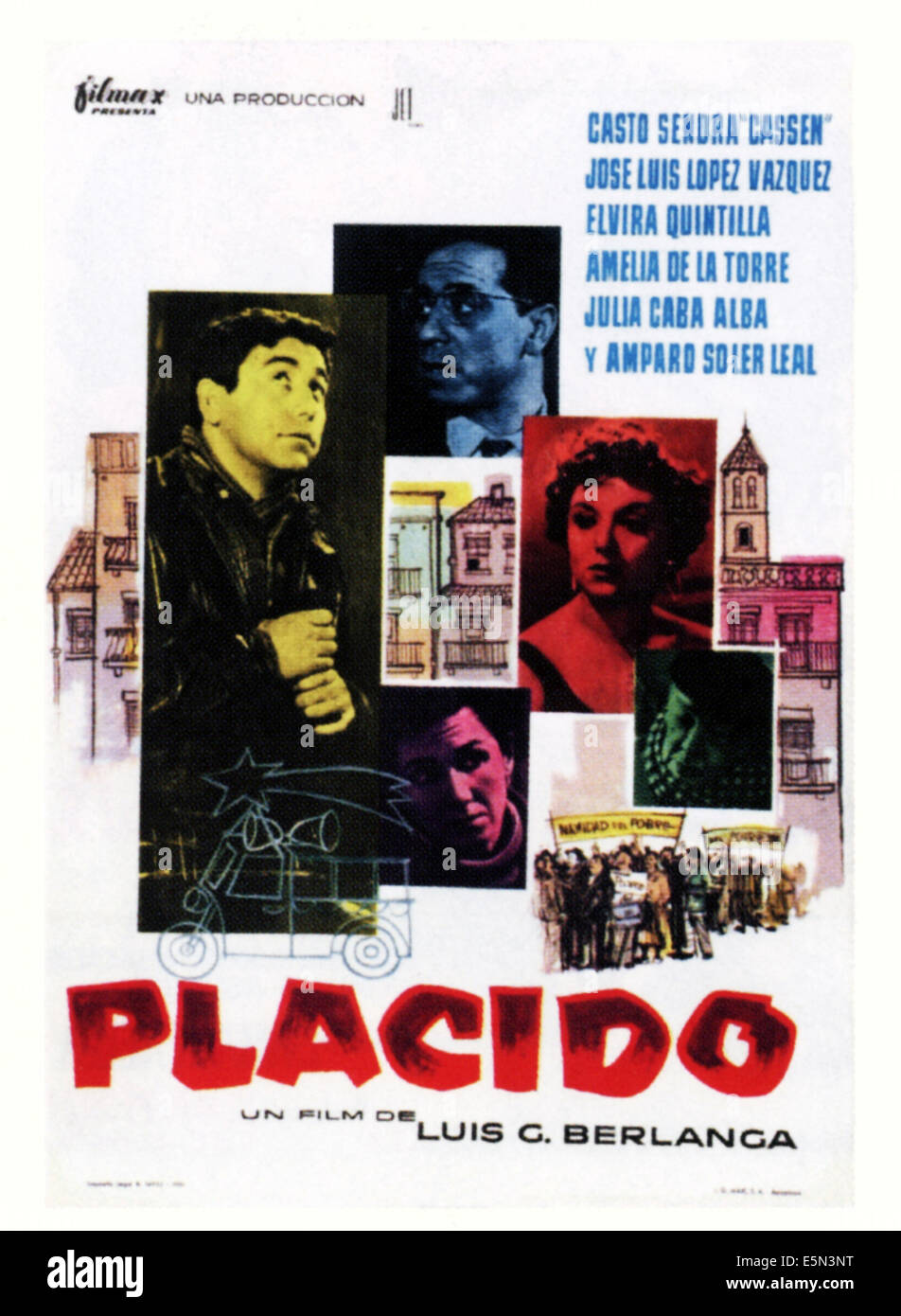 PLACIDO, Espagnol poster art, 1961 Banque D'Images