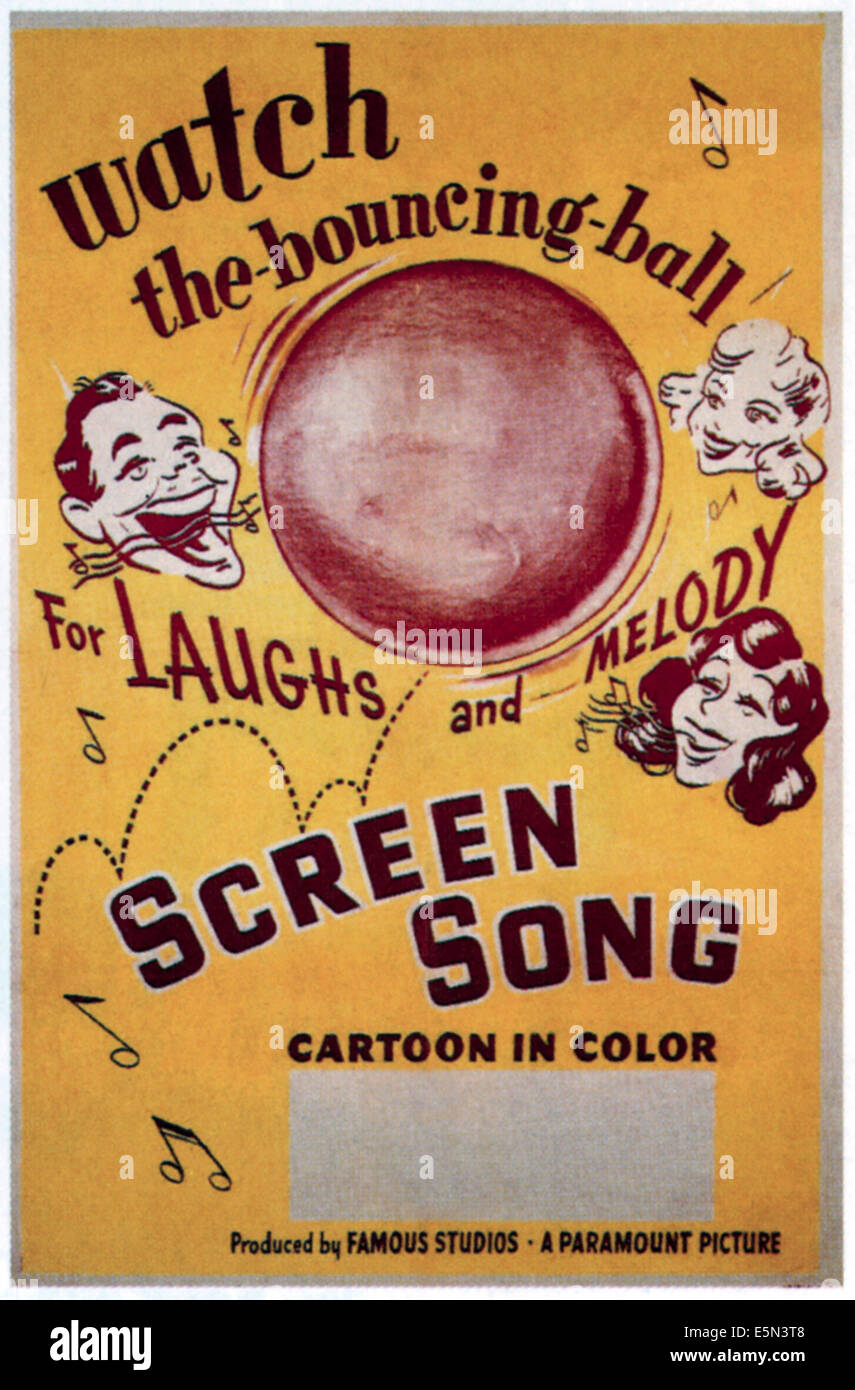 Chanson de l'écran, 1948. Banque D'Images