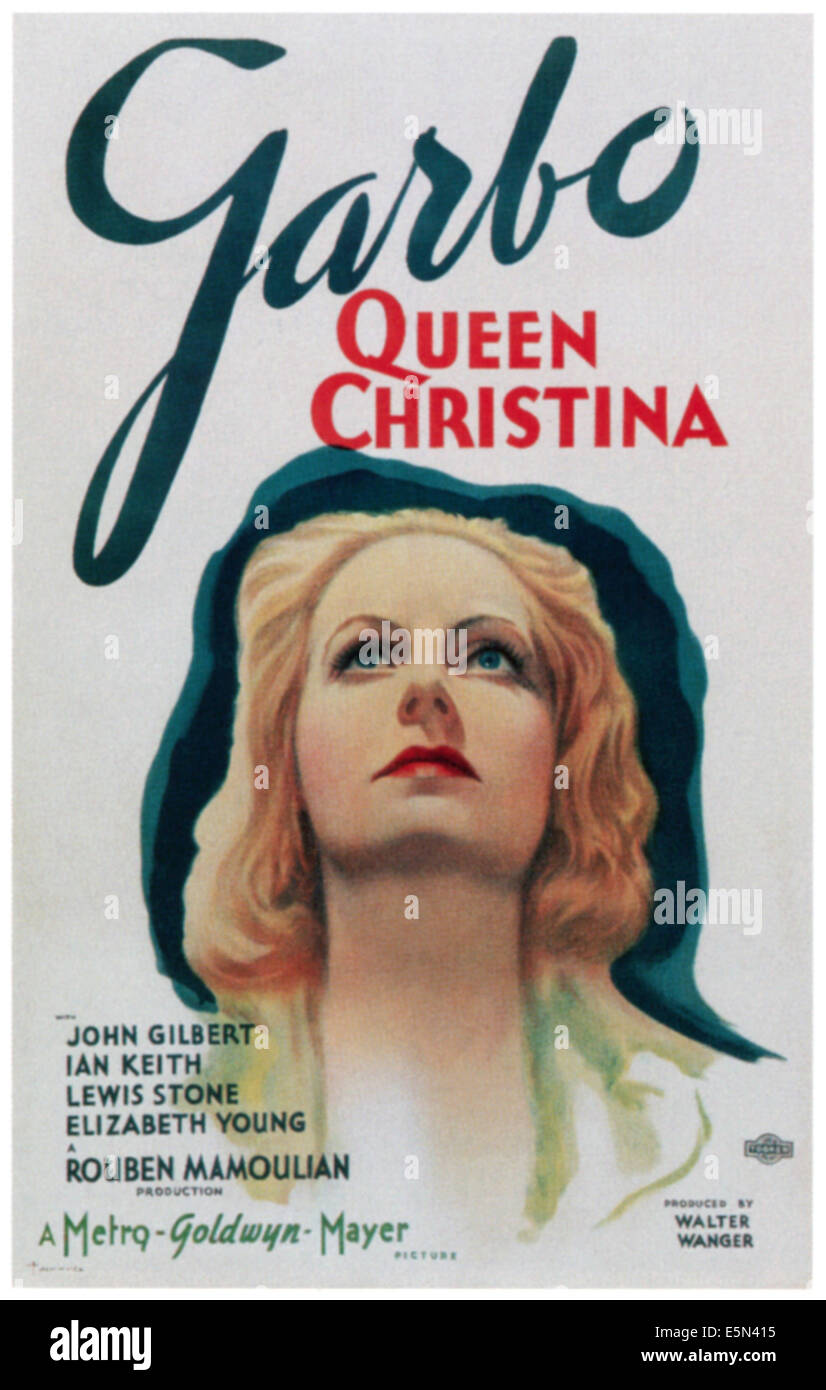 La reine Christine, Greta Garbo, 1933 Banque D'Images