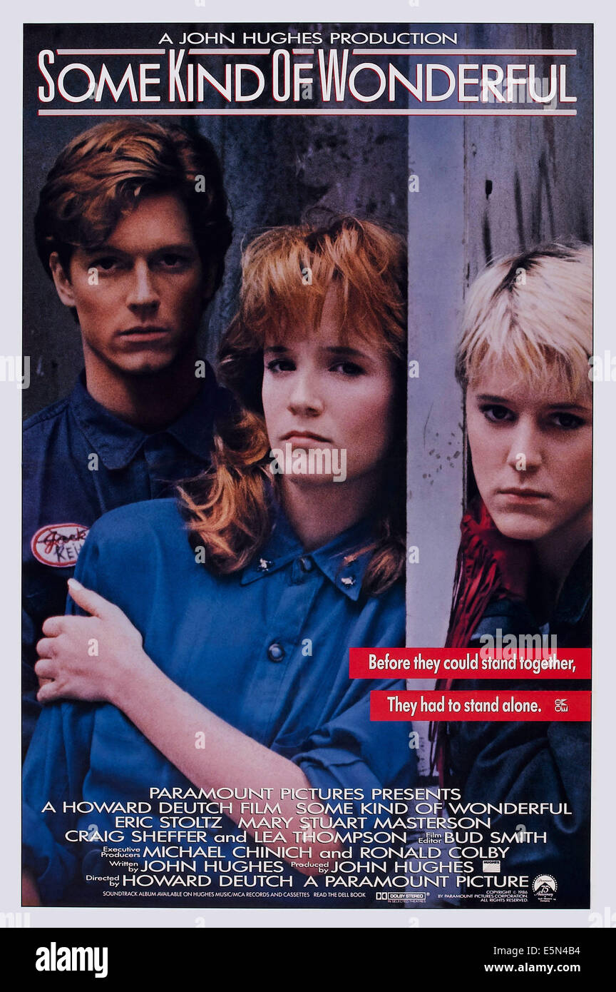 Une sorte de merveilleux, de nous poster art, de gauche à droite : Eric Stoltz, Lea Thompson, Mary Stuart Masterson, 1987. ©Paramount Pictures/ Banque D'Images