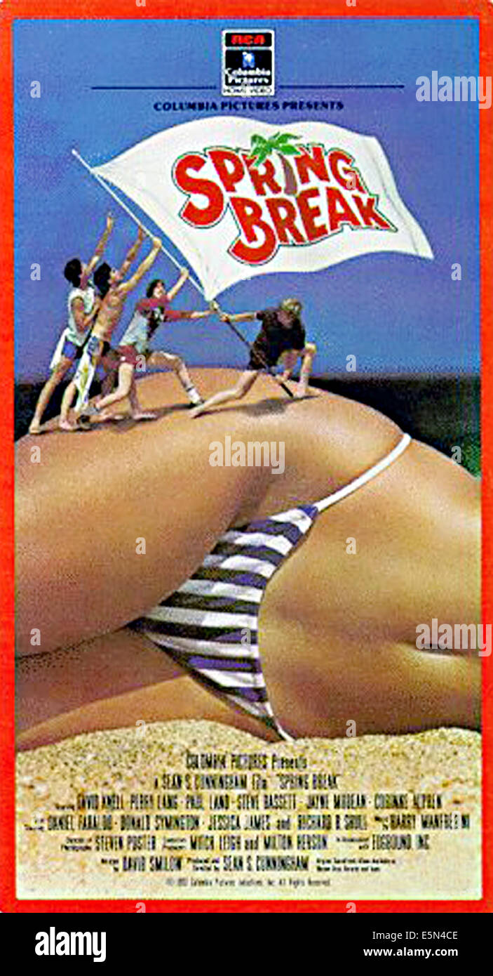 Les vacances de printemps, l'affiche, 1983 Banque D'Images