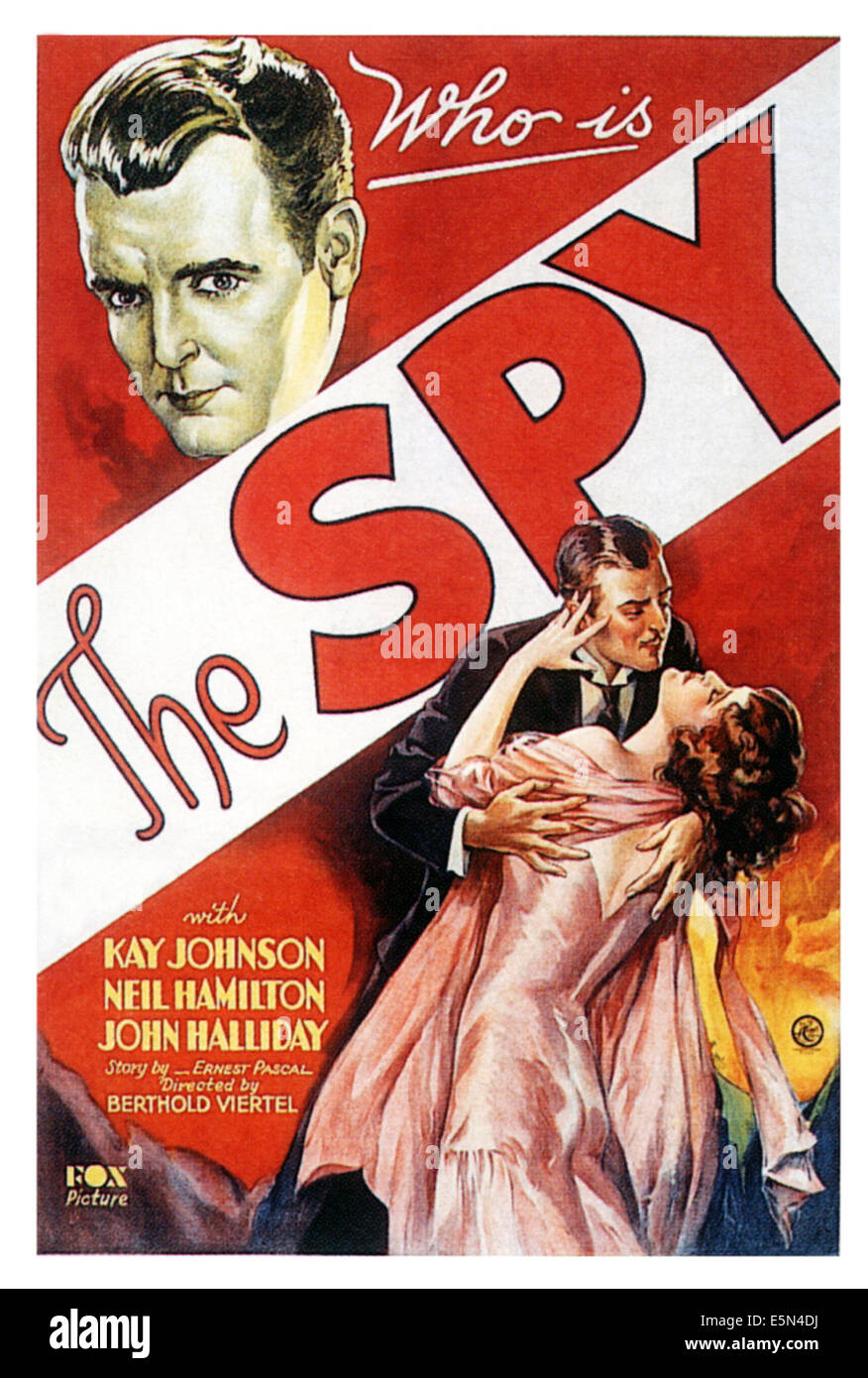 L'espion, haut : Neil Hamilton, en bas à droite : Kay Johnson sur l'affiche, 1931, TM et copyright ©20th Century Fox Film Corp. Banque D'Images L'espion, haut : Neil Hamilton, en bas à droite : Kay Johnson sur l'affiche, 1931, TM et copyright ©20th Century Fox Film Corp. Banque D'Images