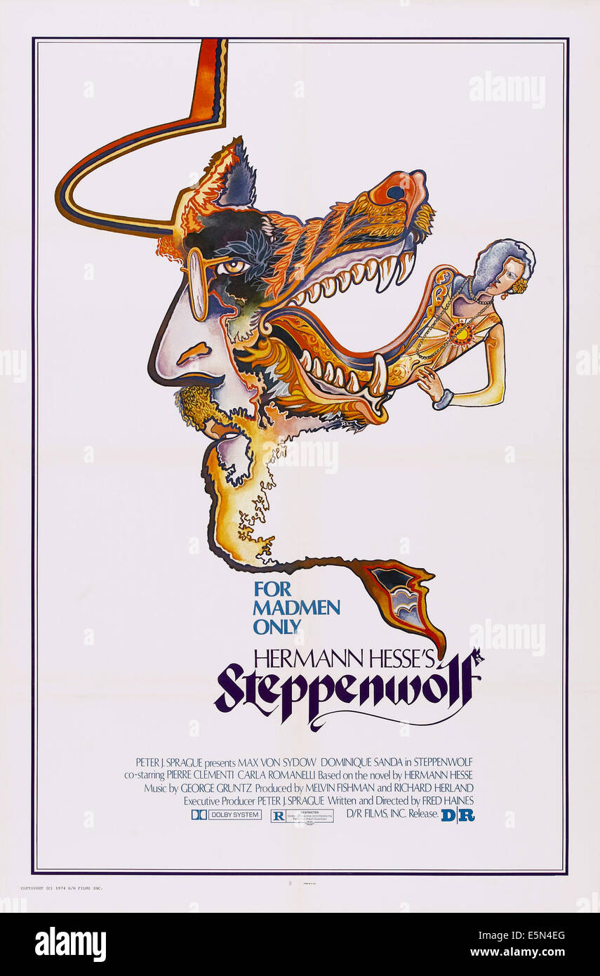 STEPPENWOLF, art de l'affiche, 1974. Banque D'Images