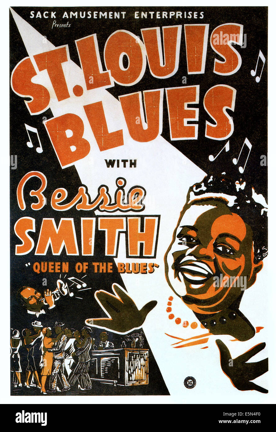 ST. LOUIS BLUES, Bessie Smith sur l'affiche, 1929. Banque D'Images