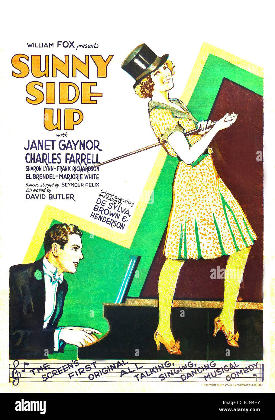 SUNNYSIDE UP, de gauche à droite : Charles Farrell, Janet Gaynor, sur la fenêtre carte, 1929, TM et copyright ©20th Century Fox Film Corp. Banque D'Images SUNNYSIDE UP, de gauche à droite : Charles Farrell, Janet Gaynor, sur la fenêtre carte, 1929, TM et copyright ©20th Century Fox Film Corp. Banque D'Images
