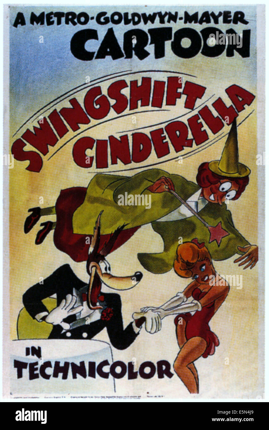 SWINGSHIFT CINDERELLA, (aka SWING SHIFT CINDERELLA), à partir de la gauche : le loup, Blanche-neige, Cendrillon, 1945. Banque D'Images