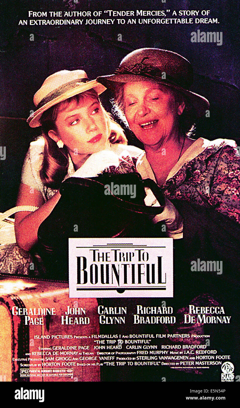 Le voyage à Bountiful, Rebecca de Mornay, Geraldine Page, 1985. (C) Photos de l'Île/ Courtesy : Everett Collection. Banque D'Images