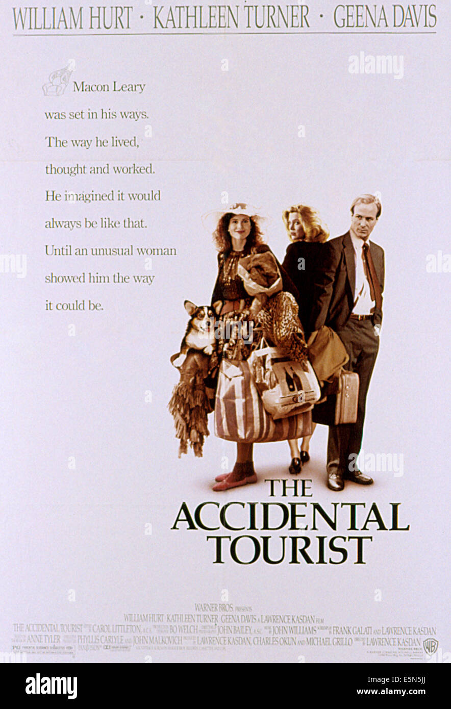 L'accidentel, l', Geena Davis, Kathleen Turner, William Hurt, 1988 Banque D'Images
