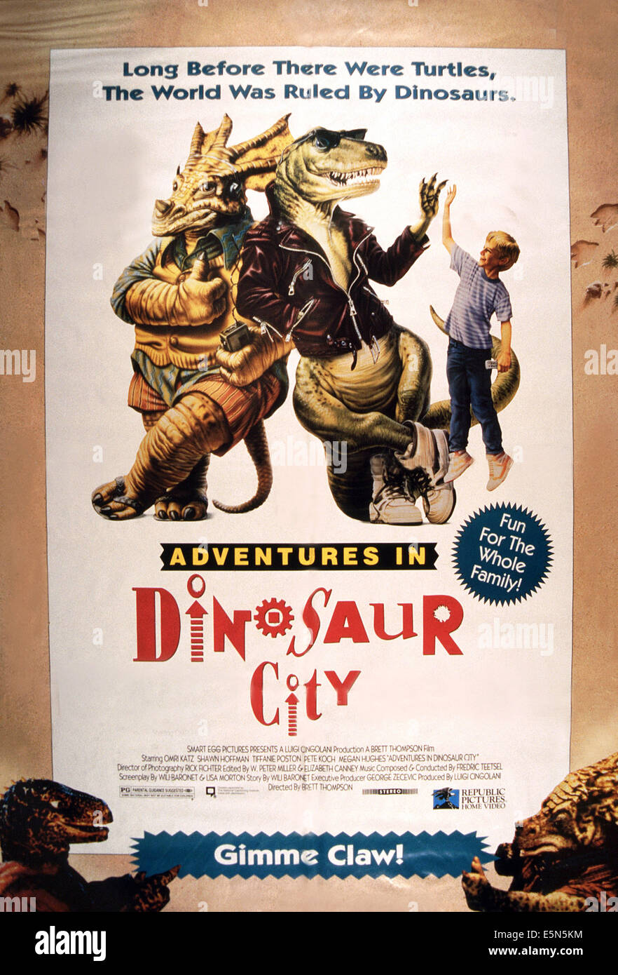 ADVENTURES IN DINOSAUR CITY, 1992 Banque D'Images