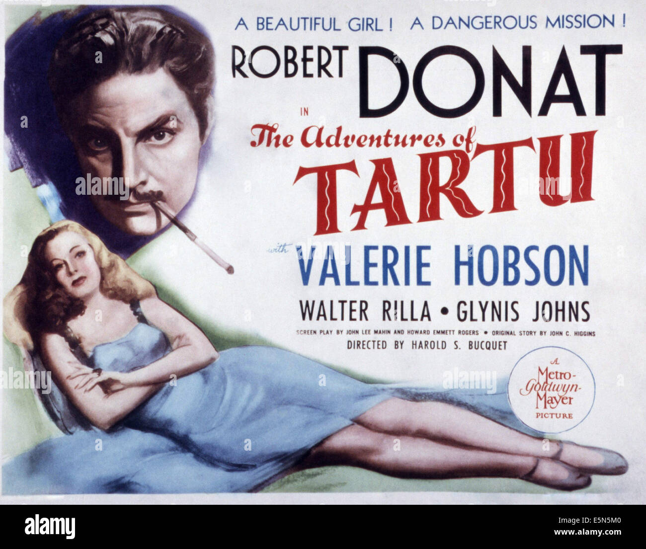 Les aventures de Tartu, (aka SABOTAGE AGENT), Valerie Hobson, Robert Donat, 1943 Banque D'Images