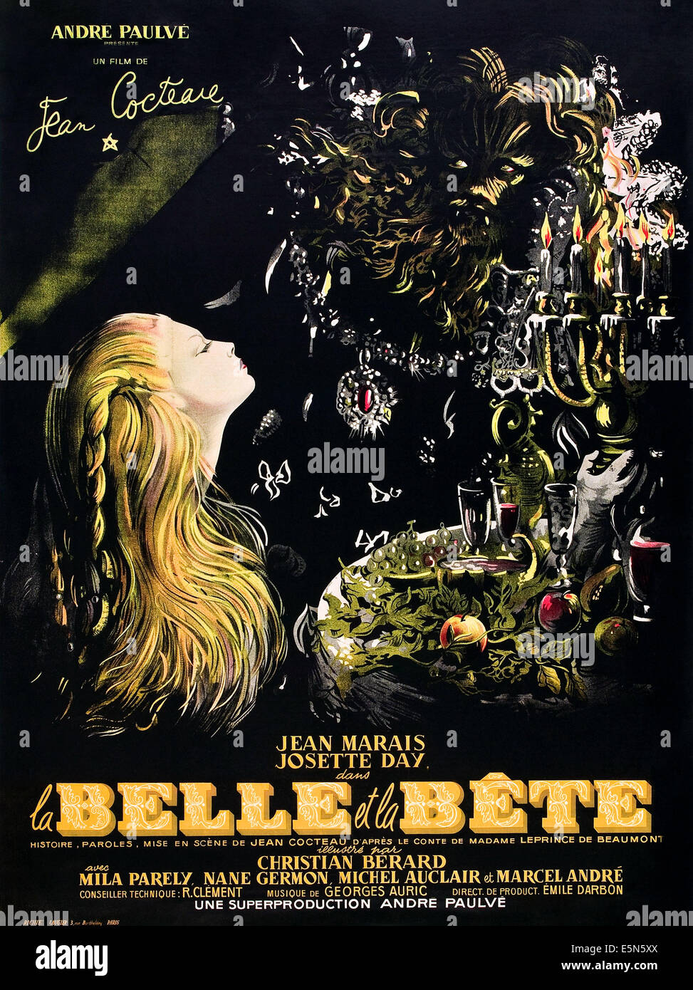 La BELLE ET LA BÊTE, 1946 Banque D'Images