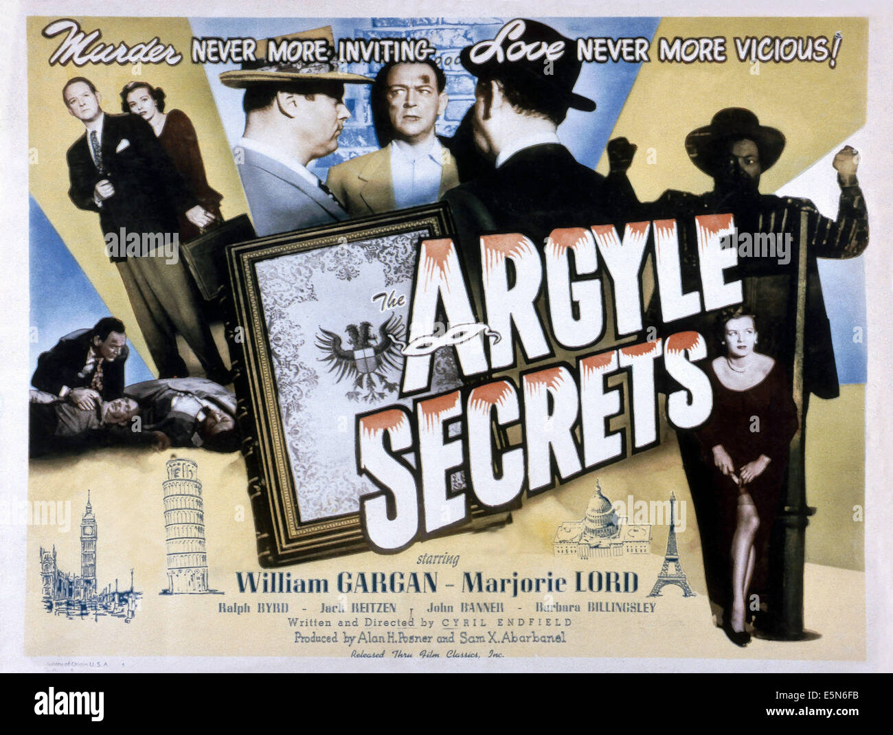 Les secrets d'Argyle, en haut de gauche à droite : William Gargan, Marjorie Lord, 1948 Banque D'Images