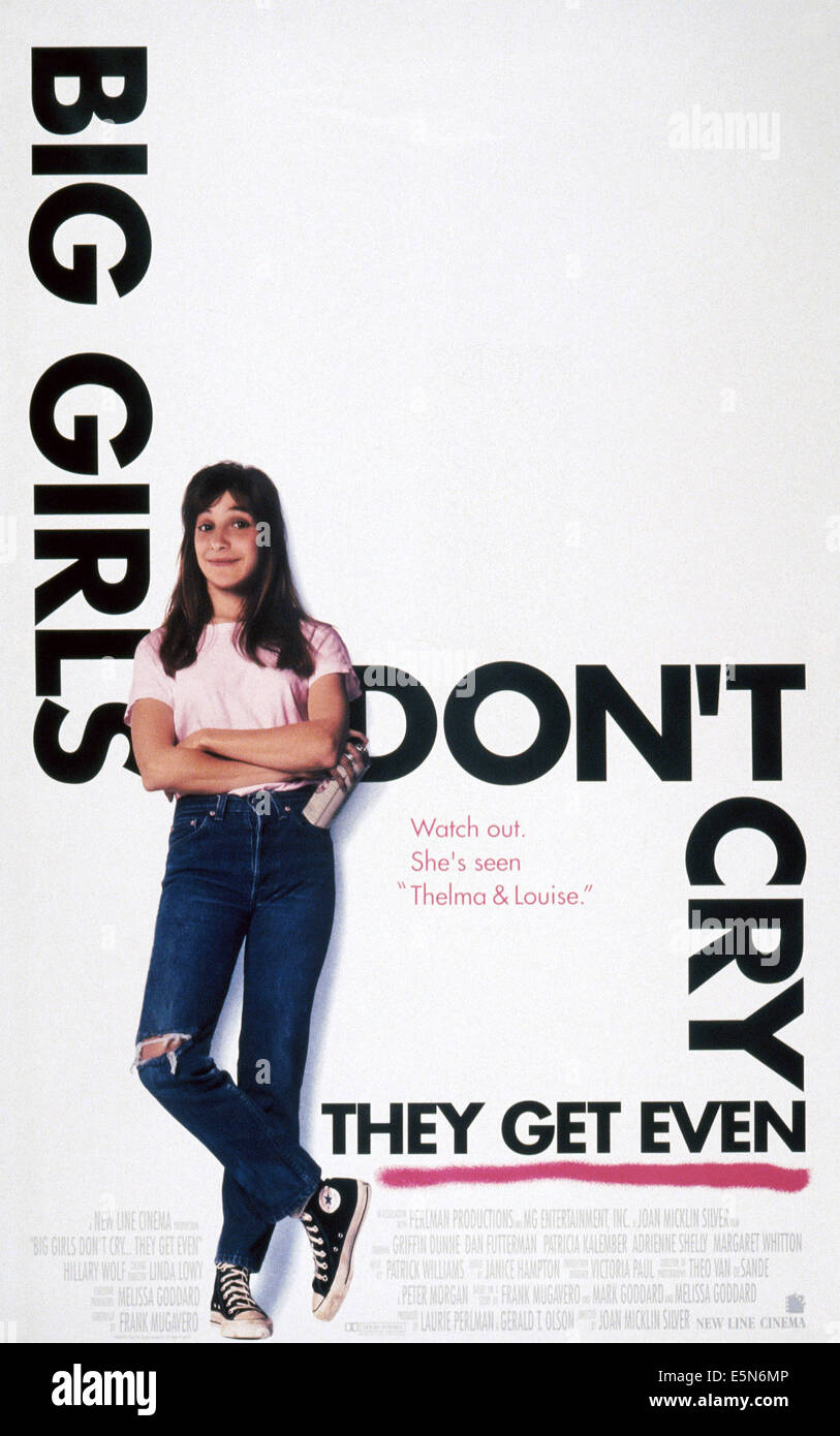 BIG GIRLS DON'T CRY...ILS OBTIENNENT MÊME, poster, Hillary Wolf, 1992. ©New Line Cinema/avec la permission d'Everett Collection Banque D'Images