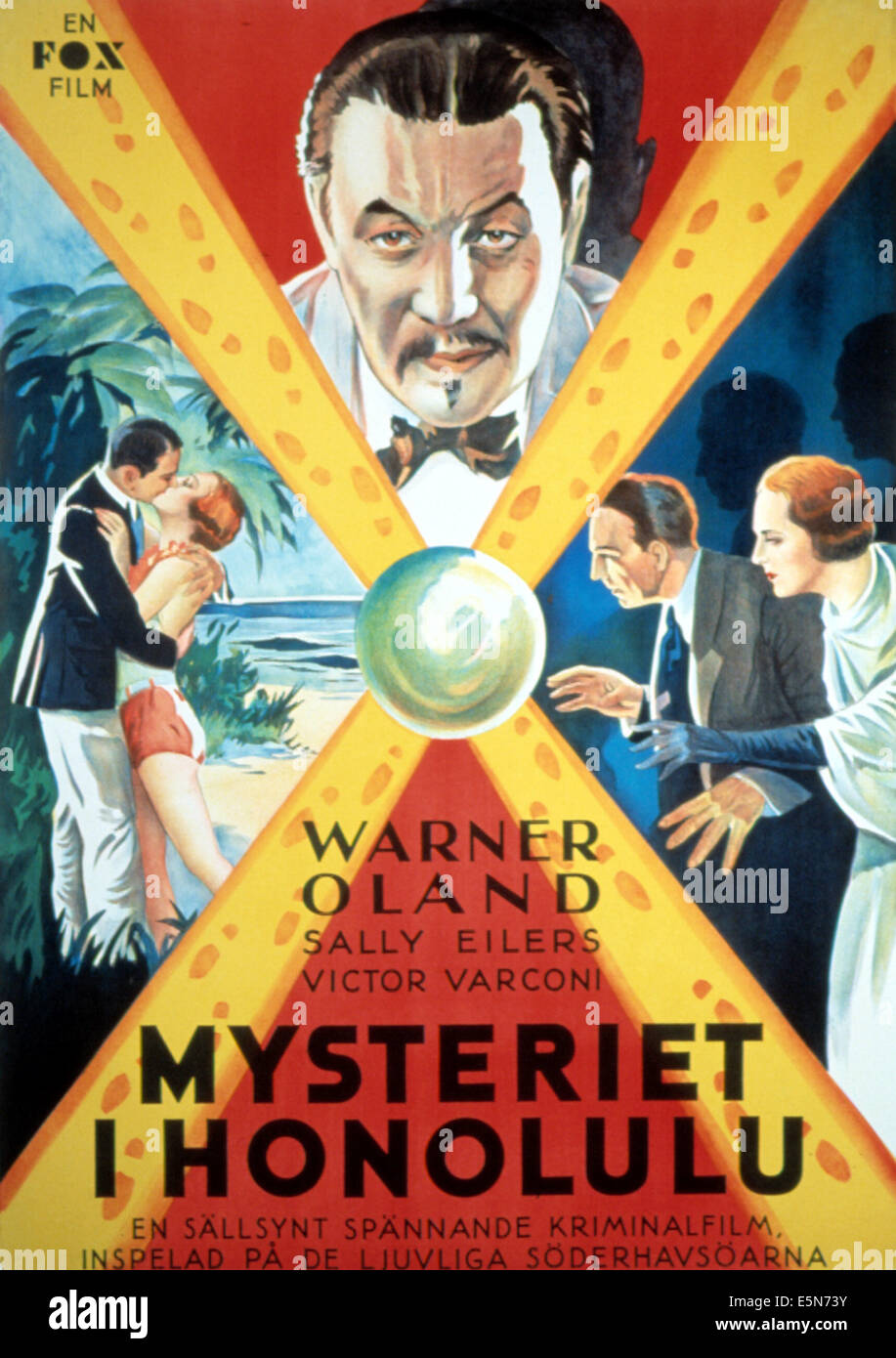 CHARLIE CHAN À Honolulu, Warner Oland, 1939, TM et copyright (c) 20e Twentieth Century-Fox Film Corporation Tous droits réservés. Avec la permission de : Banque D'Images