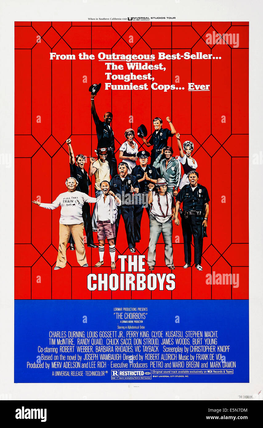 Les CHOIRBOYS, poster art, 1977. Banque D'Images