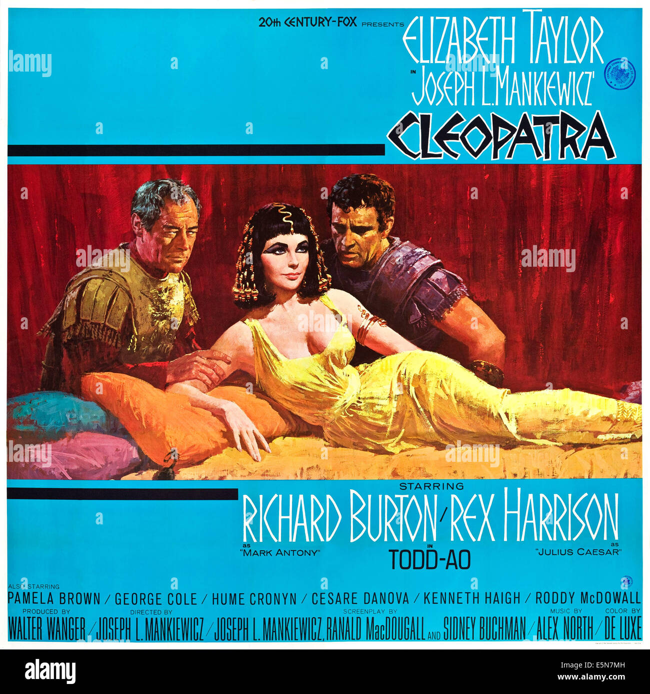 Cléopâtre, Rex Harrison, Elizabeth Taylor, Richard Burton, 1963. TM et copyright (c) 20th Century Fox Film Corp. Banque D'Images