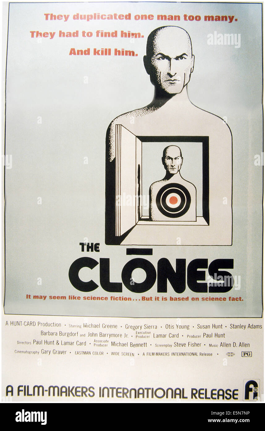 Les clones, 1973 Banque D'Images