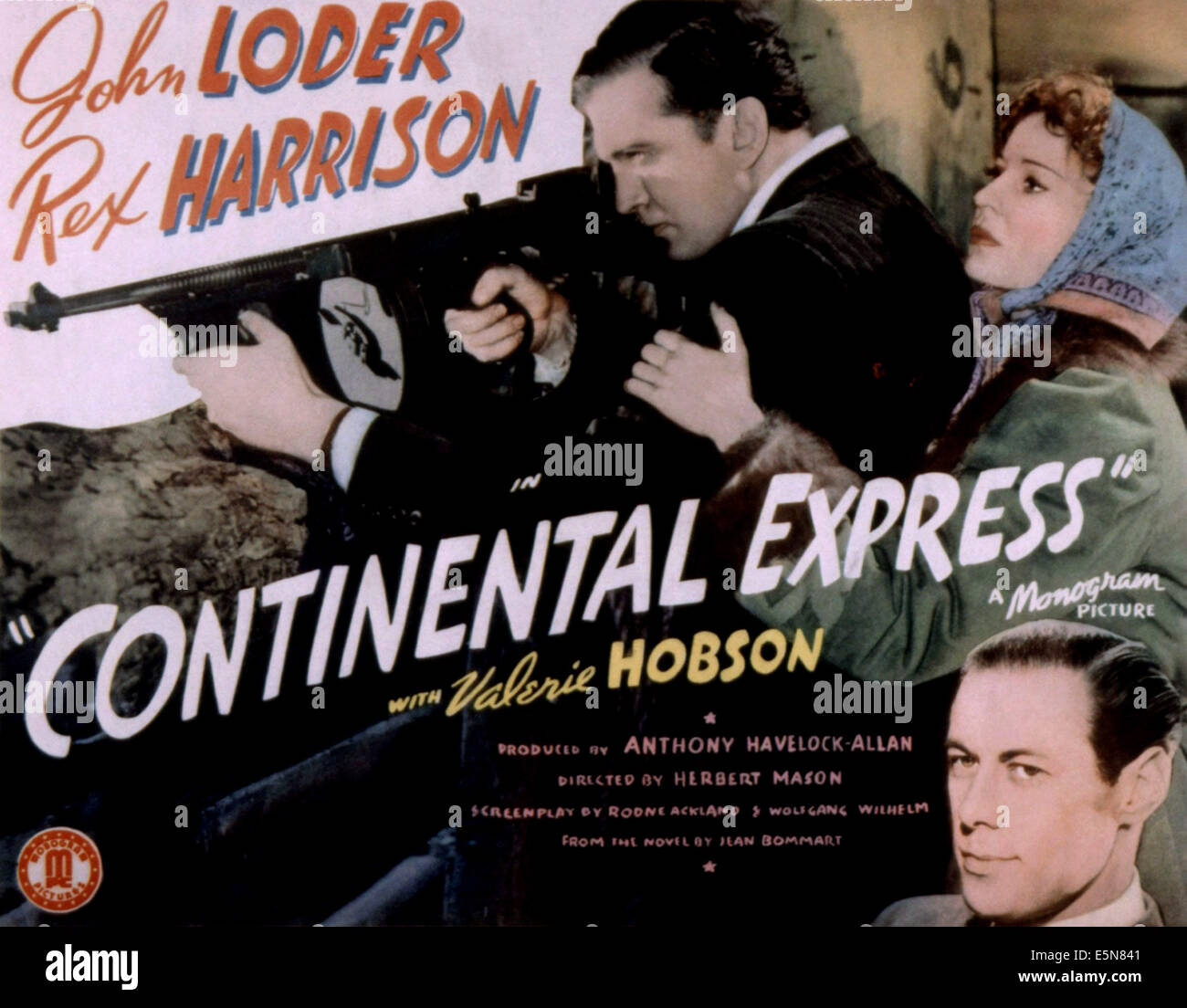 CONTINENTAL EXPRESS (aka la bataille silencieuse), John Loder, Valerie Hobson, Rex Harrison, 1939 Banque D'Images