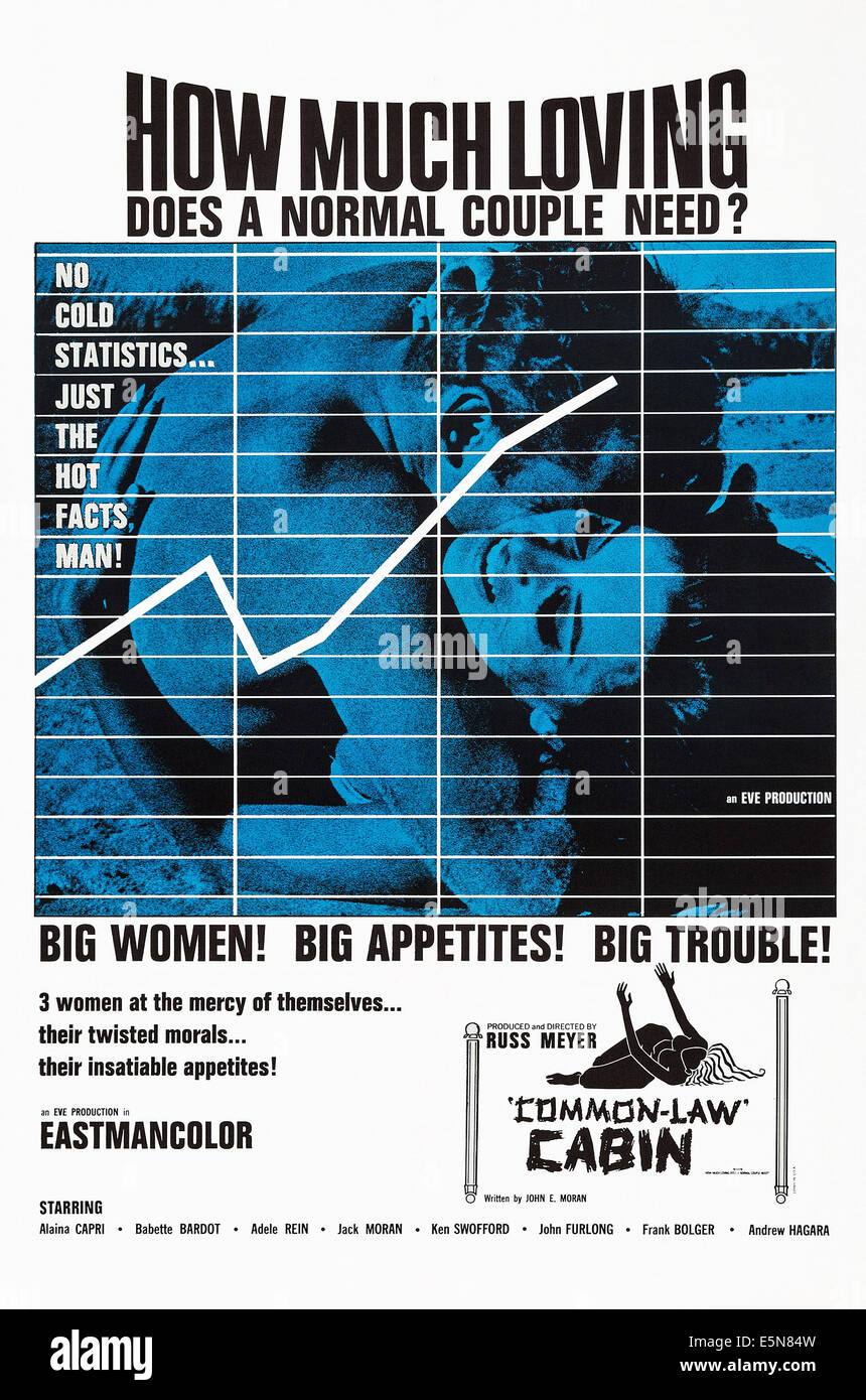 Cabine de COMMON LAW, l'affiche NOUS, 1967. Banque D'Images