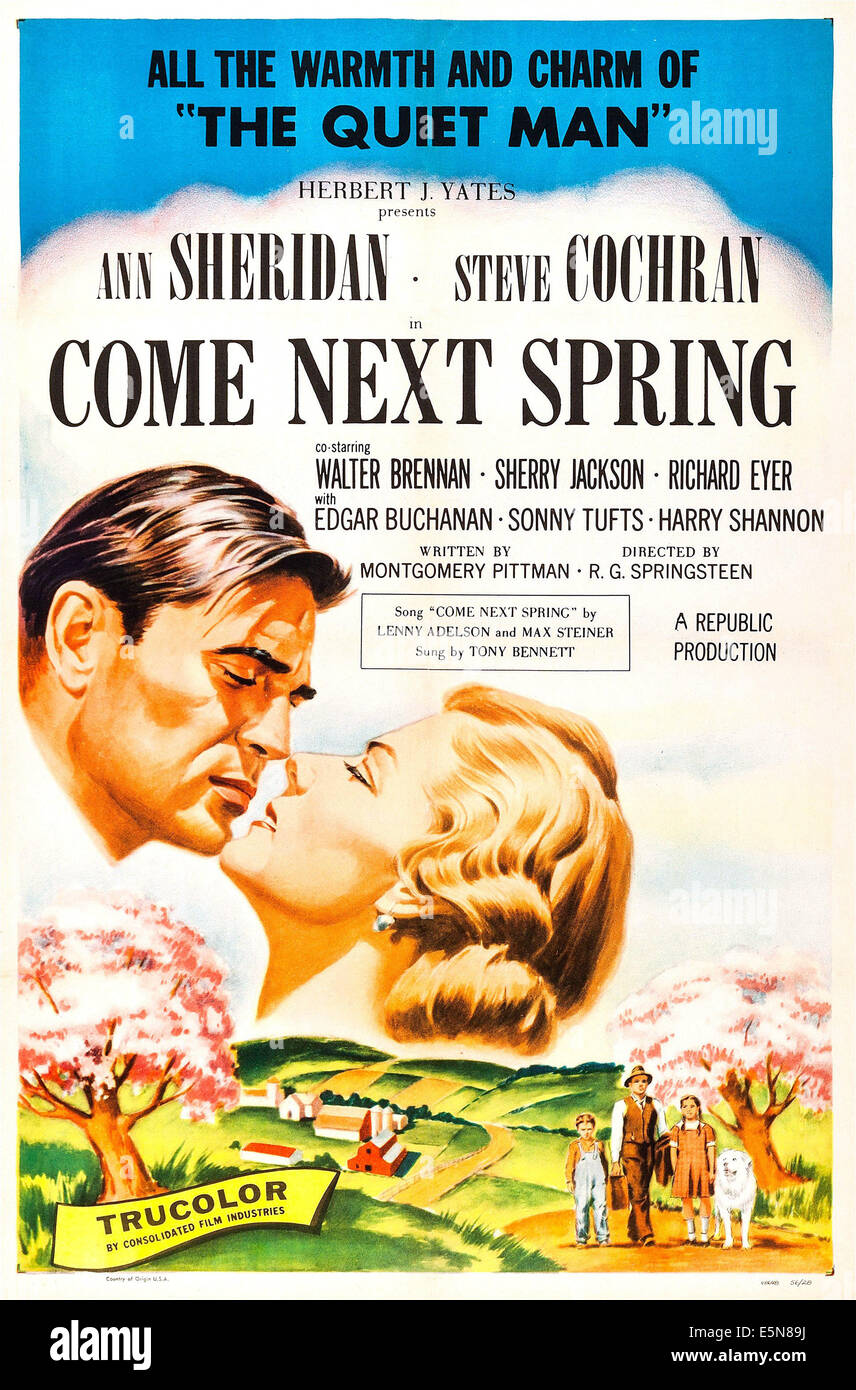 Venir au printemps prochain, Steve Cochran, Ann Sheridan, 1956 Banque D'Images