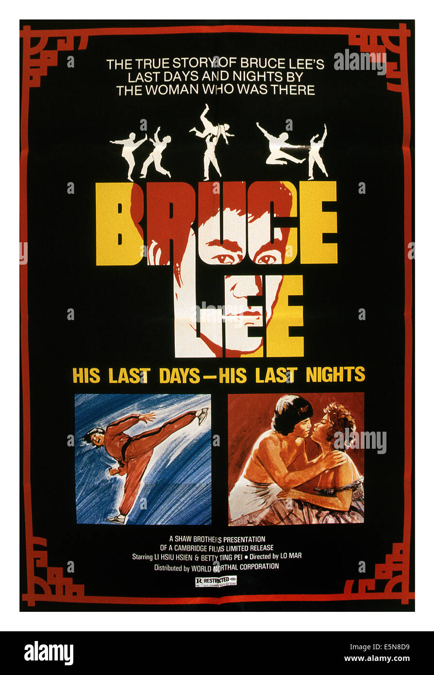 BRUCE LEE : SES DERNIERS JOURS, ses dernières nuits, (aka LI XIAO LONG YU WO), affiche, Betty Ting Pei (en bas à droite), 1976 Banque D'Images