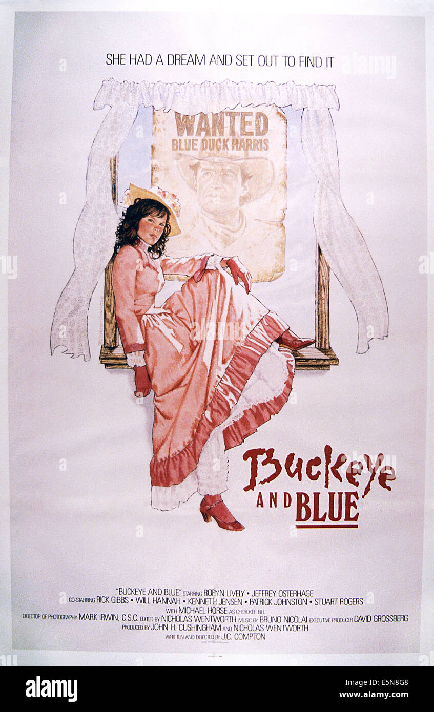 BUCKEYE ET BLEU, Robyn Lively, 1988 Banque D'Images
