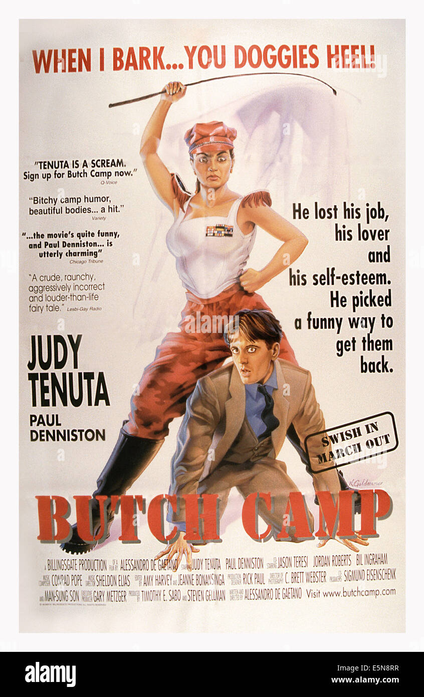 BUTCH CAMP, à partir du haut : Judy Tenuta, Paul Denniston, 1996 Banque D'Images