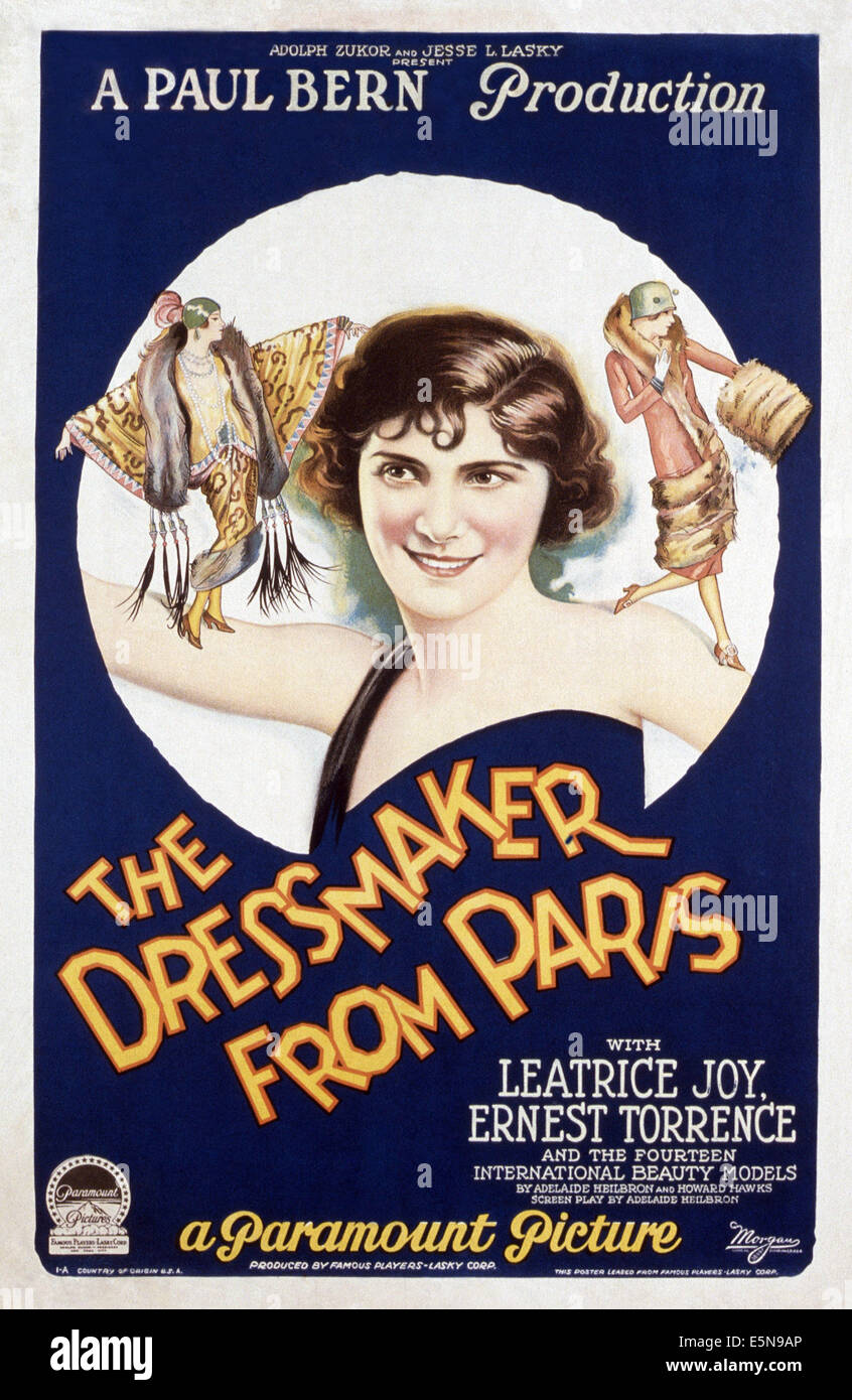 La couturière DE PARIS, Leatrice Joy, 1925 Banque D'Images