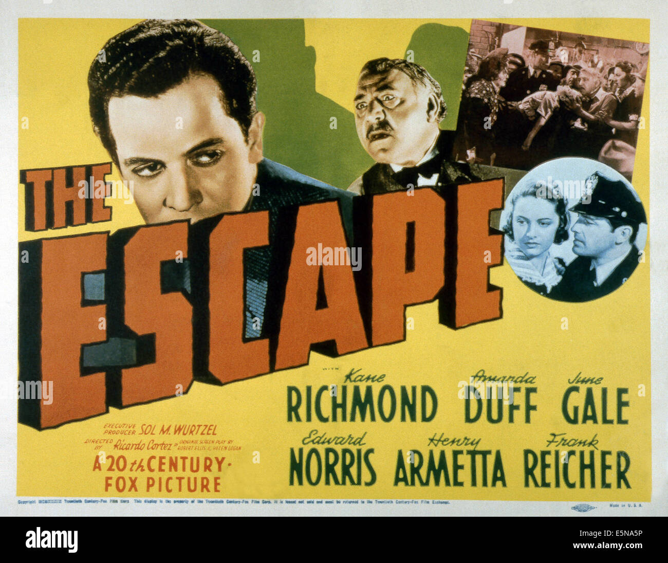 L'évasion, de gauche : Edward Norris, Henry Armetta. Amanda Duff, Kane Richmond, 1939. ©Twentieth Century-Fox Film Corporation 20, TM & Banque D'Images