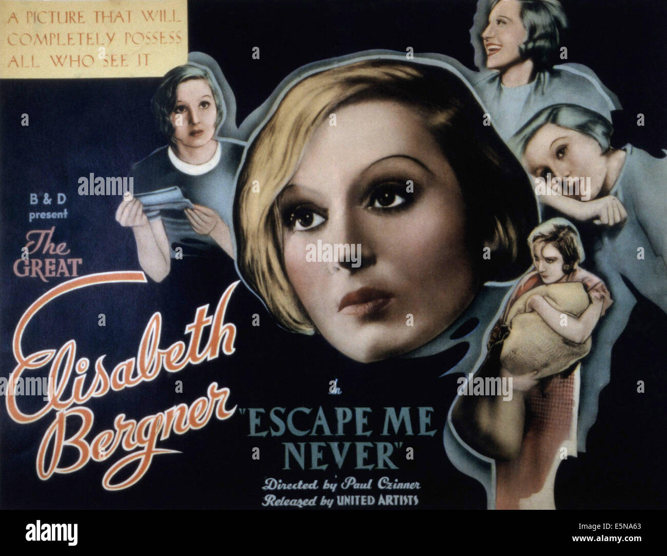 Jamais m'échapper, Elisabeth Bergner, 1935 Banque D'Images