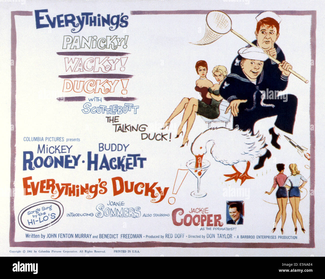 Tout est mignon, en haut à droite : Buddy Hackett, Mickey Rooney ; bas insérer : Jackie Cooper, 1961 Banque D'Images
