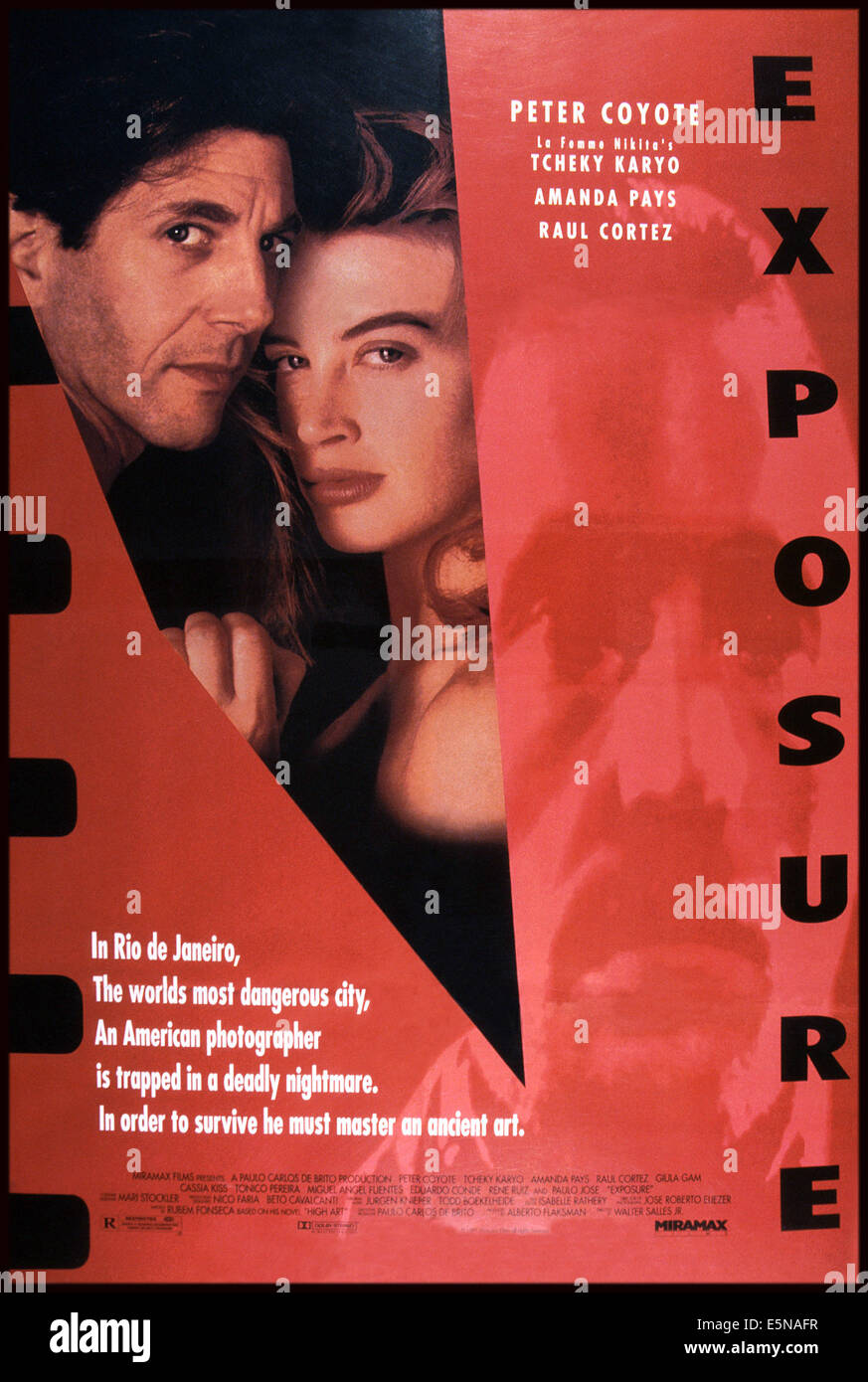 L'exposition, (aka A GRANDE ARTE), affiche, de gauche à droite : Peter Coyote, Amanda Pays, 1991. ©Miramax/avec la permission d'Everett Collection Banque D'Images