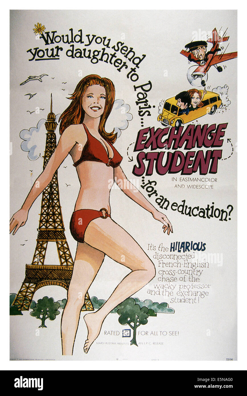 Échange étudiant, poster, 1972 Banque D'Images