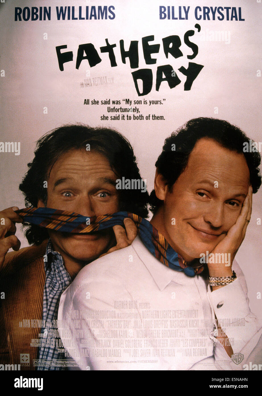 La fête des pères, de gauche à droite : Robin Williams, Billy Crystal, 1997, © Warner Brothers/avec la permission d'Everett Collection Banque D'Images