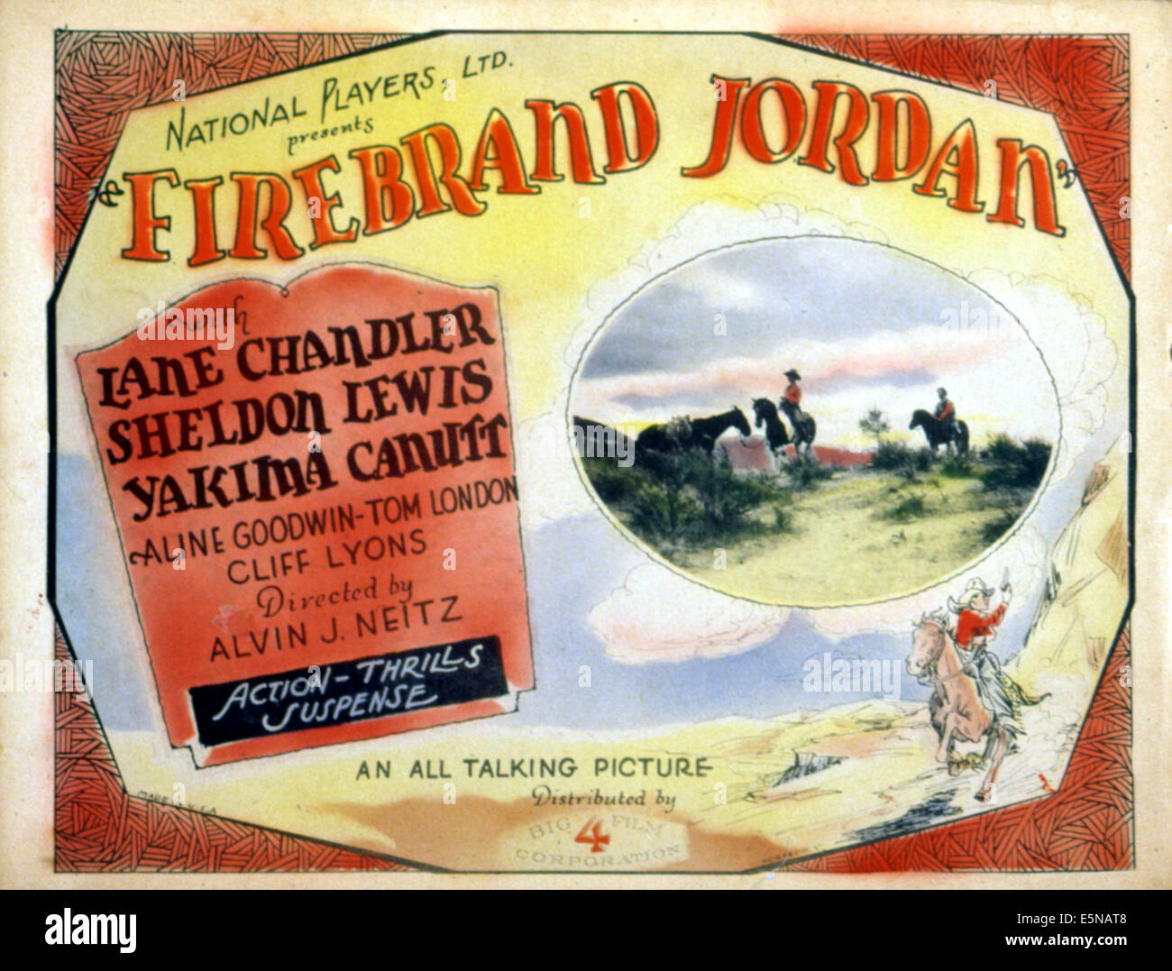 Yakima Canutt GALVANISAIT, JORDANIE, 1930' Banque D'Images