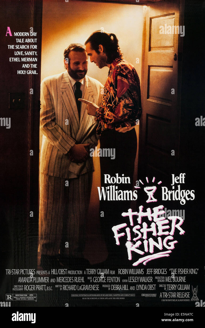 Le roi pêcheur, US poster art, de gauche à droite : Robin Williams, Jeff Bridges, 1991, ©TriStar/avec la permission d'Everett Collection Banque D'Images