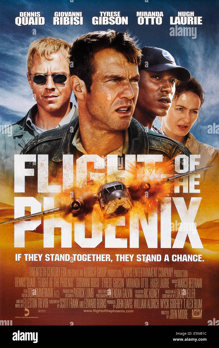 Vol 1, US poster art, de gauche : Giovanni Ribisi, Dennis Quaid, Tyrese Gibson, Miranda Otto, 2004, TM & Banque D'Images