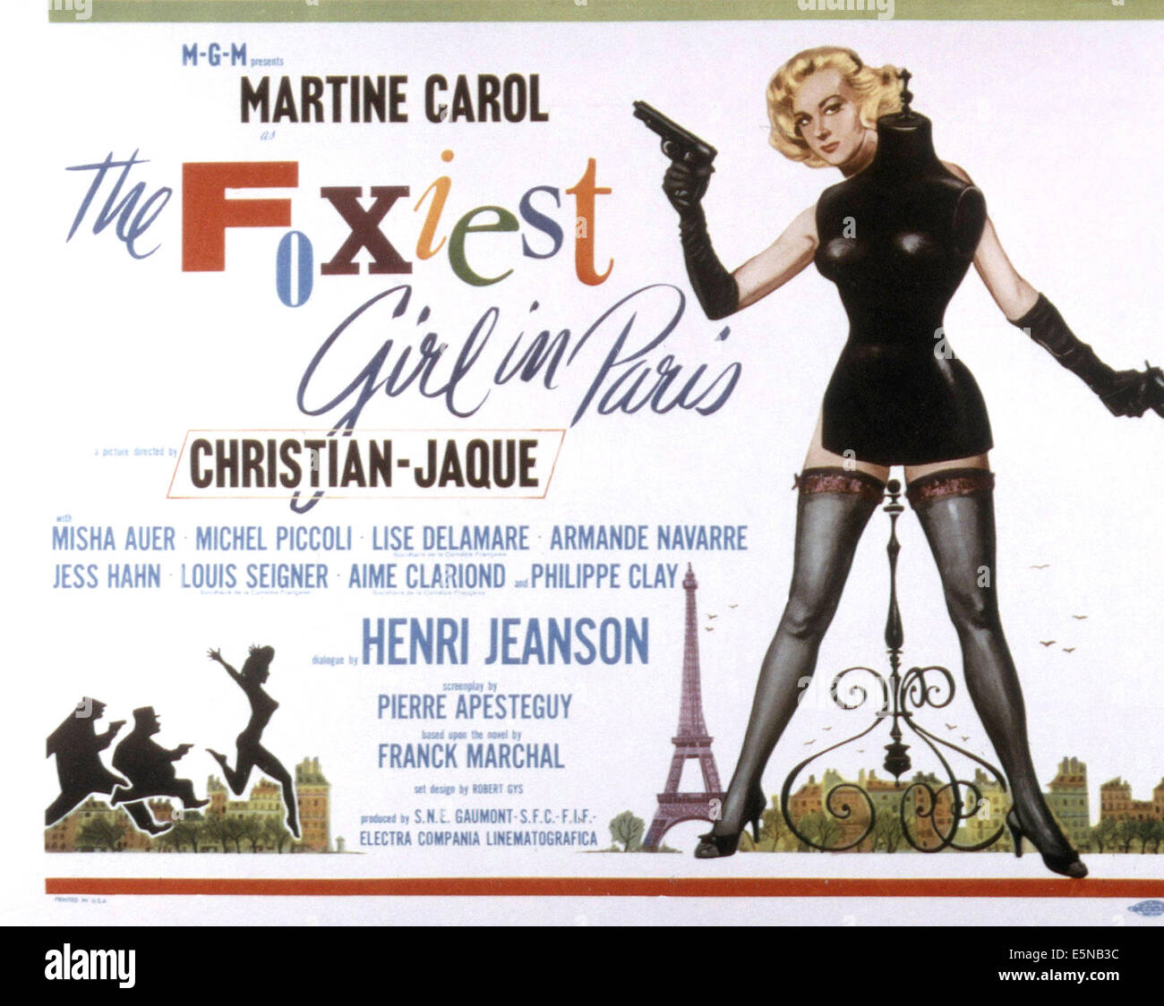 L'FOXIEST GIRL À PARIS, (alias NATHALIE), Martine Carol, 1957 Banque D'Images