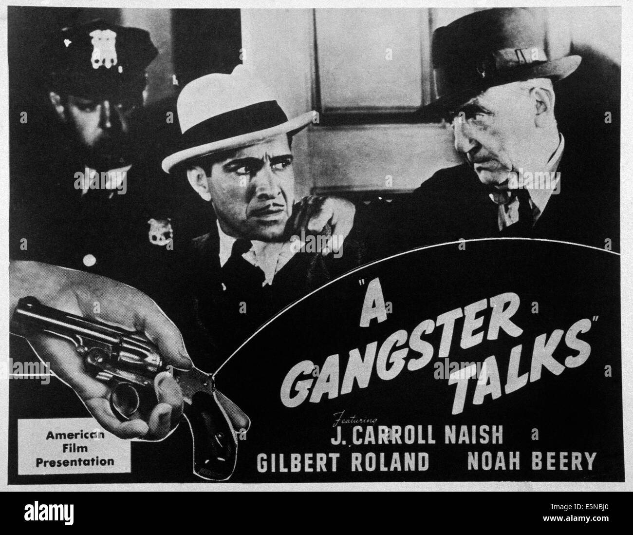 Aucun témoin vivant, (aka un gangster parle), J. Carrol Naish (centre), 1932 Banque D'Images